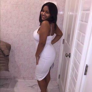 White Middle Dress from Fashion Nova